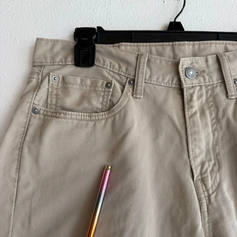 Levi's 514 Straight Fit Pants Mens 32x30 Khaki Tan Stretch Cotton Twill 5 Pocket